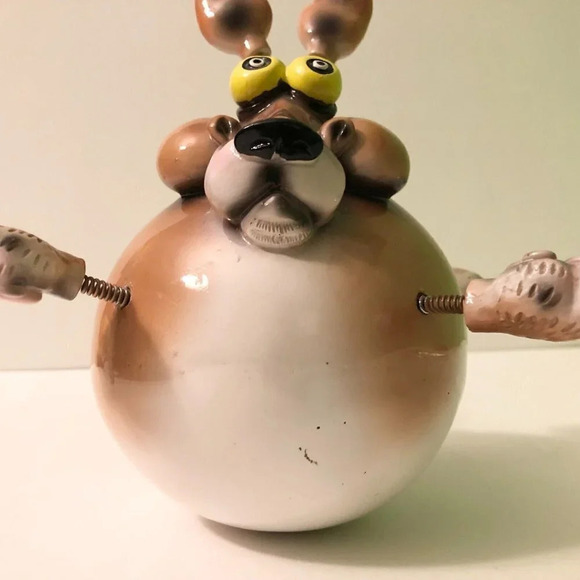 Exhart Wobble  Bobble Animal Coyote Paperweight with Spring Limbs Figurine - Picture 12 of 16